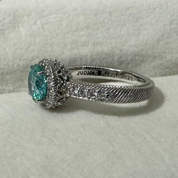 Judith Ripak Paraiba size 5 Sterling Silver Ring - Picture 6 of 8